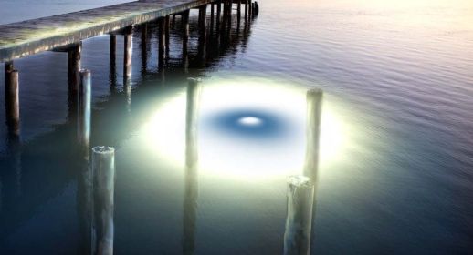 Blue/White Mega-Watt Iris Underwater LED Lighting System (240 foot power cord)