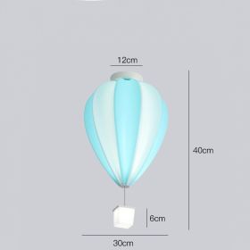 Creative Ceiling Lamp Of Cartoon Children's Room (Option: White blue-Infinite dimming)