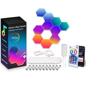 Honeycomb Intelligent Voice-controlled Quantum Light (Option: 10packs-Bluetooth quantum lamp)