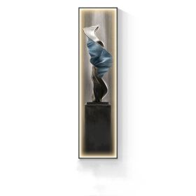 Modern Minimalist Entrance Luminous Mural (Option: 35x140C gold-Package3)