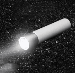 Portable Flashlight 3250Mah Lithium Battery Usb Charging Port Globai Version (Option: White usb)