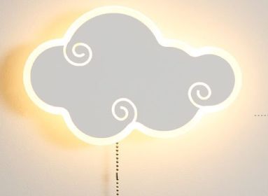 Cloud Children's Wall Creative Modern Simple Bedroom Bedside Lamp (Option: White warm light)