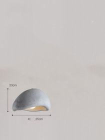 Cloud Chandelier With Micro Cement Cream French Bar Island Restaurant (Option: Grey-Diameter 40cm)