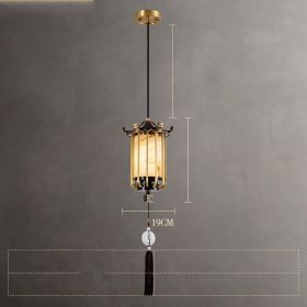 New Chinese Zen Bedroom Bedside Lamp Hanging Wire (Option: Style1)