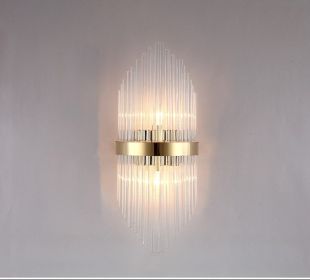 Modern Living Room Light Luxury Crystal Creative Wall Lamp (Option: Type B titanium2-Led light source)