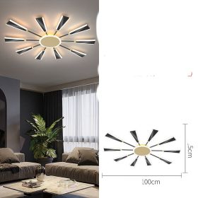 Nordic Ceiling Lamp Led Living Room (Option: 11head stepless dimming)