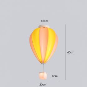 Creative Ceiling Lamp Of Cartoon Children's Room (Option: Pink yellow-Infinite dimming)